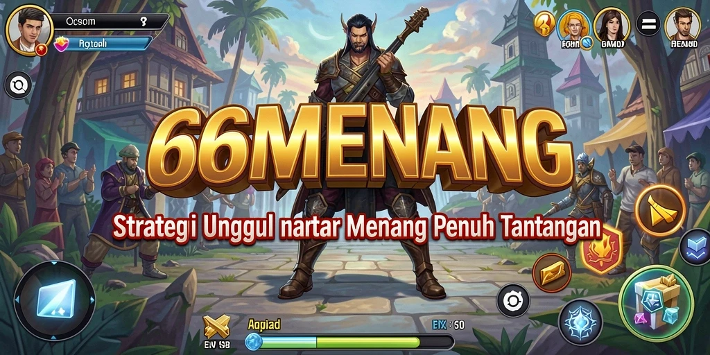 Screenshot gameplay 66MENANG menampilkan pertempuran strategi yang mendebarkan.