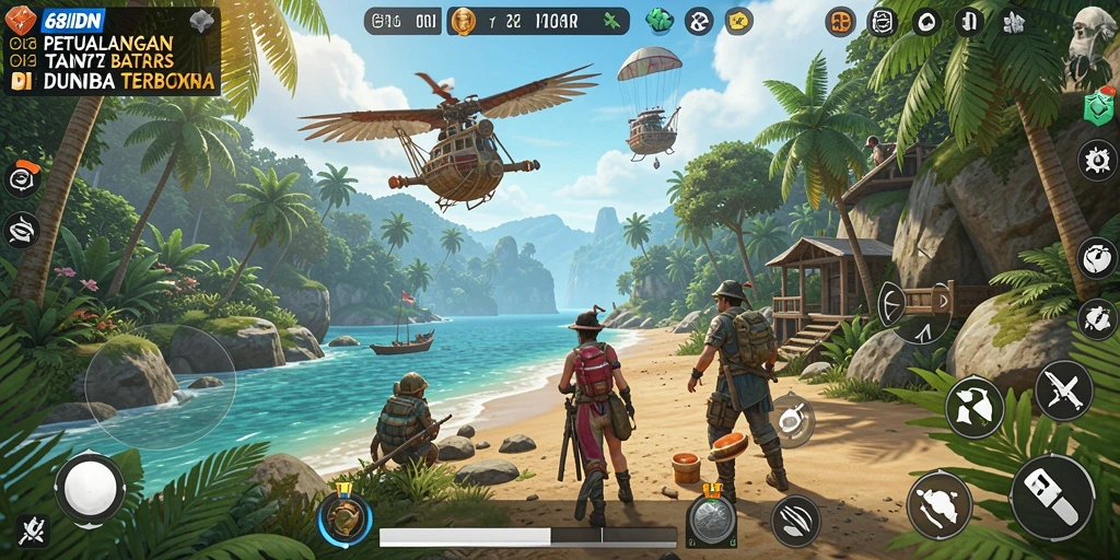 Tampilan gameplay yang menarik dalam dunia Open World 68IDN.