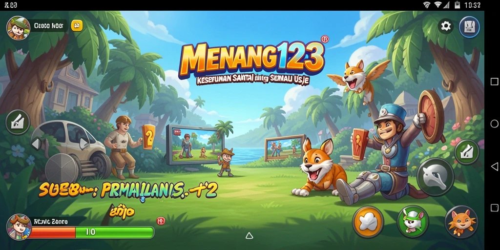 Tampilan menarik dari gameplay MENANG123 yang penuh warna.