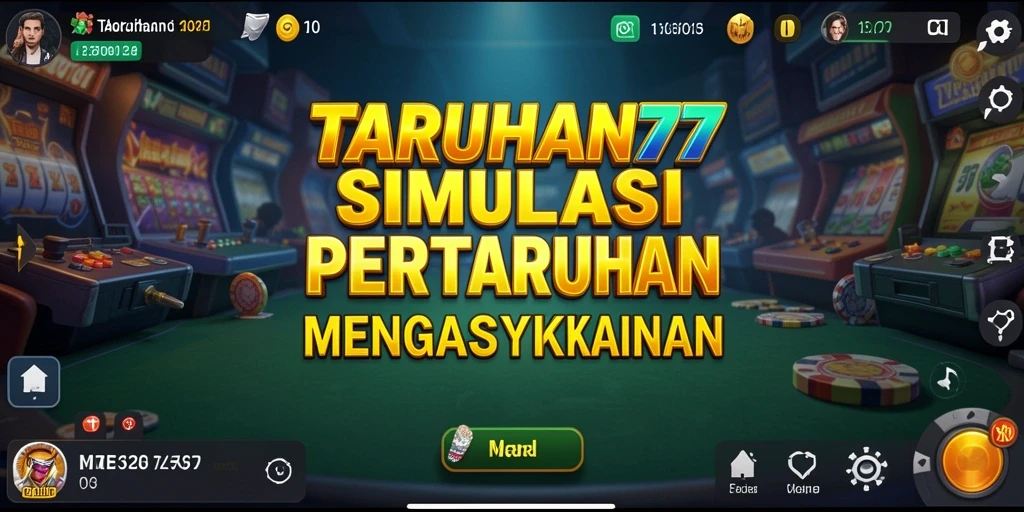 Screenshot gameplay TARUHAN77 menampilkan fitur pertaruhan yang menarik.