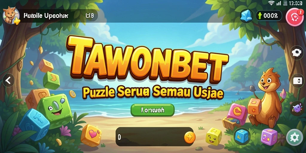 Screenshot gameplay TAWONBET menampilkan tantangan Puzzle yang mengasyikkan.