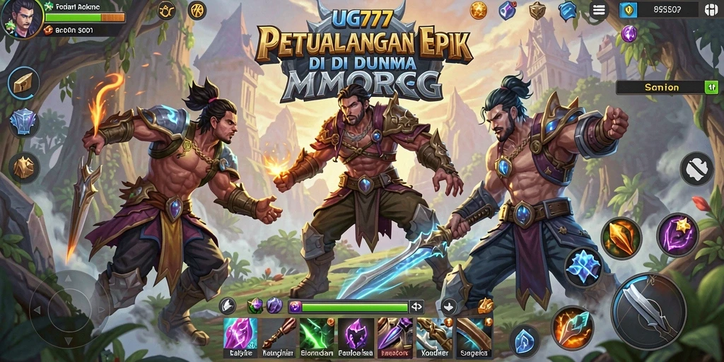 Tampilan gameplay luar biasa dalam dunia MMORPG yang epik.