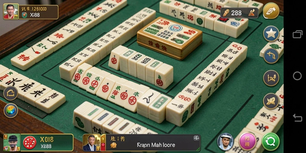 Tampilan gameplay X88 dengan grafik menarik dan tantangan Mahjong yang seru.
