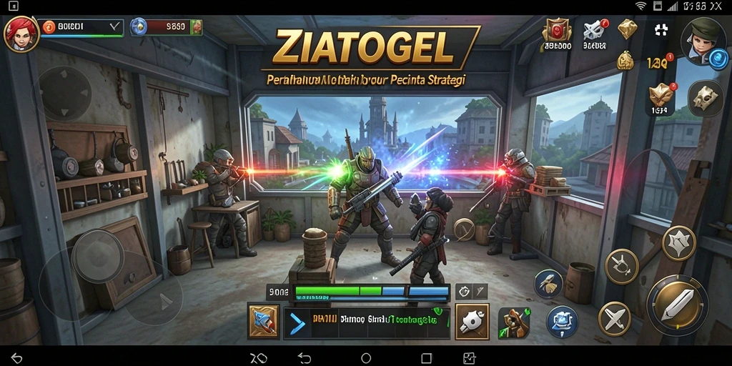 Gameplay seru ZIATOGEL yang penuh strategi Tower Defense.